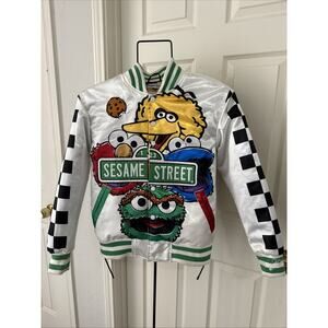 Rare Headgear Classics Sesame Street Varsity Bomber Jacket Size Small